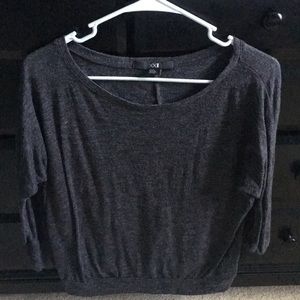 Black/Gray Comfy Long Sleeve Top